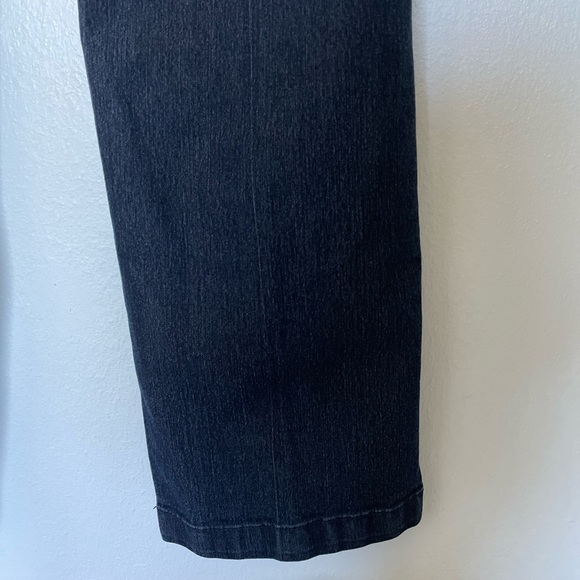 JM COLLECTION JEANS 12 STRAIGHT DRK WASH 5 POCKET FLAT FRONT STRETCH EXCELLENT - Picture 9 of 9